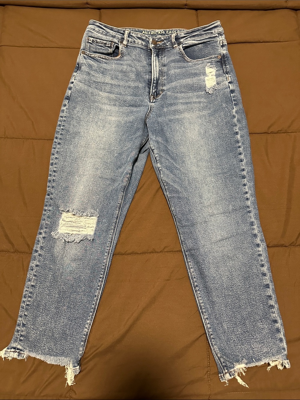 American Eagle Stretch Highest Rise Mom Jean 12 Short